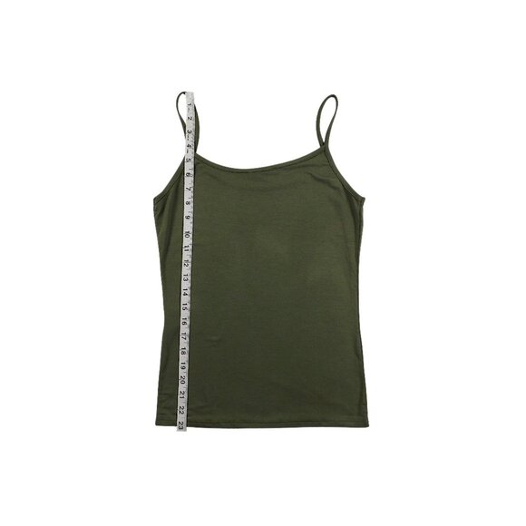 Rendez Vous Paris Olive Green Spaghetti Strap Tank Top Size 3 (M) - Picture 6 of 7